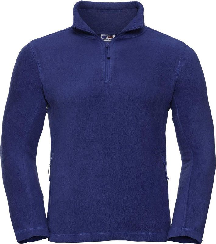 Russell - Outdoor Fleece Top - Helder Koninklijk - Heren - 1/4 Ritssluiting