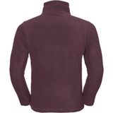 Russell - Outdoor Fleece Top - Bourgondië - Heren - 1/4 Ritssluiting