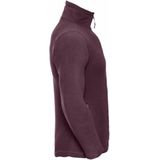 Russell - Outdoor Fleece Top - Bourgondië - Heren - 1/4 Ritssluiting