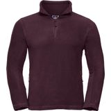 Russell - Outdoor Fleece Top - Bourgondië - Heren - 1/4 Ritssluiting