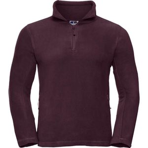 Russell - Outdoor Fleece Top - Bourgondië - Heren - 1/4 Ritssluiting