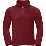 Russell - Outdoor Fleece Top - Klassiek Rood - Heren - 1/4 Ritssluiting