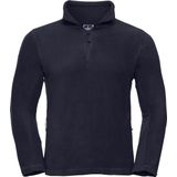 Russell - Heren 1/4 Ritssluiting - Fleece Top - Franse Marine