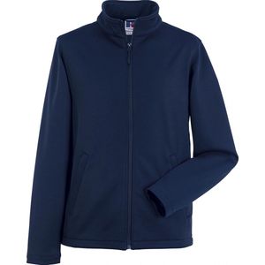 Russell - Heren Slimme Softshell-jas - Franse Marine - 2 Lagen Gebreide Softshell