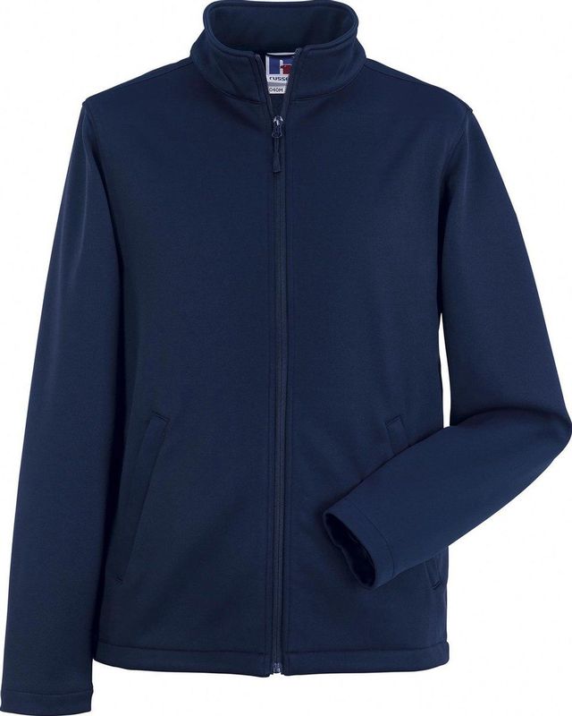 Russell - Heren Slimme Softshell-jas - Franse Marine - 100% Polyester