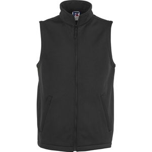 Russell - Smart Softshell Gilet - Zwart - 100% Polyester - 2 Zakken met Rits