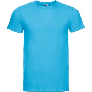 Russell Heren Slank T-Shirt met korte mouwen (Turquoise)