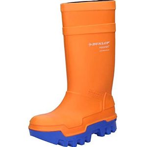 Dunlop Beschermende Schoenen Dunlop Purofort Thermo+ C662343, Veiligheidslaarzen Unisex Volwassenen, Oranje (Oranje), 8 (42 EU), ORANJE, 40.5 EU