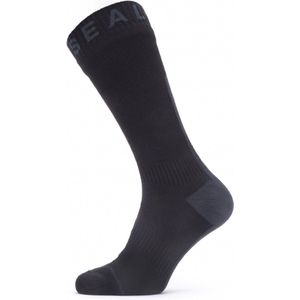 Sealskinz - Uniseks - Waterdichte Sokken - Zwart/Grijs - Hydrostop, Middellang