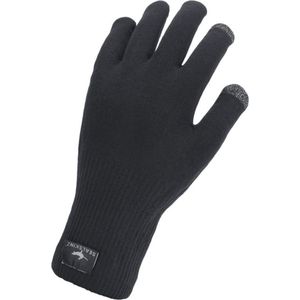 SEALSKINZ Waterdichte en extra gripvaste gebreide handschoenen, uniseks, zwart, maat XL