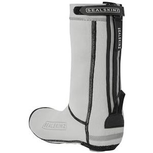 SEALSKINZ Uniseks Hempton overschoen met gesloten zool voor fietsers, voor alle weersomstandigheden, grijs, S