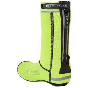 Sealskinz Hempton fietsoverschoenen met gesloten zool Neon Yellow - Unisex - maat L