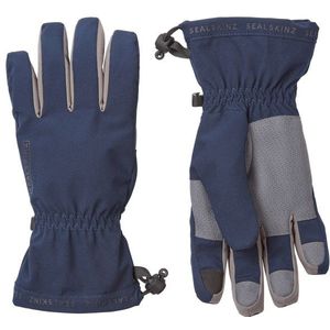 SEALSKINZ Drayton Waterdichte lichte handschoenen met lange manchet, voor koud weer, marineblauw, M