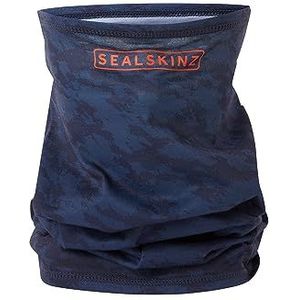 SEALSKINZ Harpley Nekwarmer van microvezel, waterafstotend, modieus, uniseks, Navy Blauw