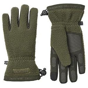 SEALSKINZ Hoveton Waterdichte handschoenen van sherpa-fleece, voor koud weer, uniseks, 1 stuk, Olijfblad/blad voor mij (Leaf It To Me)