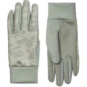 SEALSKINZ Ryston Skinz Print Handschoen voor koud weer van waterafstotend nano-fleece voor dames, groen, S