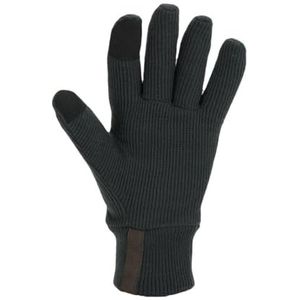 SEALSKINZ Necton gebreide handschoenen, winddicht, voor alle seizoenen, handschoenen voor koud weer, uniseks, grijs.