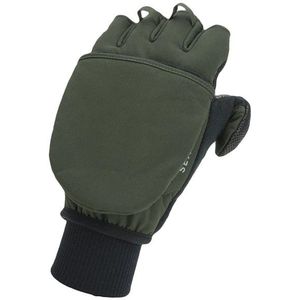 SEALSKINZ Walpole Unisex winddichte handschoen voor koud weer, olijfgroen/zwart, maat S