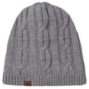 SealSkinz Unisexe Blakeney Waterproof Cold Weather Cable Knit Beanie Hat, gris marbré, S-M