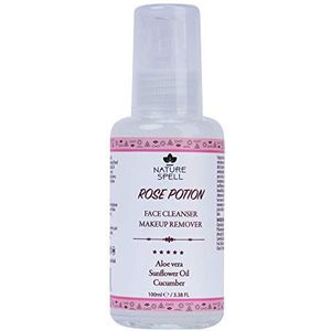 Nature Spell Aloë Vera Gezicht Reiniger & Makeup Verwijderaar 100 ml - Voor alle huidtypes - 100% veganistisch, gemaakt in Engeland