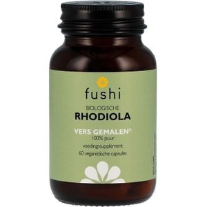 Fushi Wellbeing - Biologische Rhodiola - Voedingssupplement - 60 capsules - Vegan - Plasticvrij