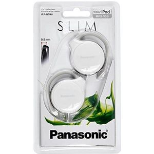 Panasonic RP-HS46-W Clip In-Ear-koptelefoon - bijzonder plat, licht en comfortabel om te dragen, wit