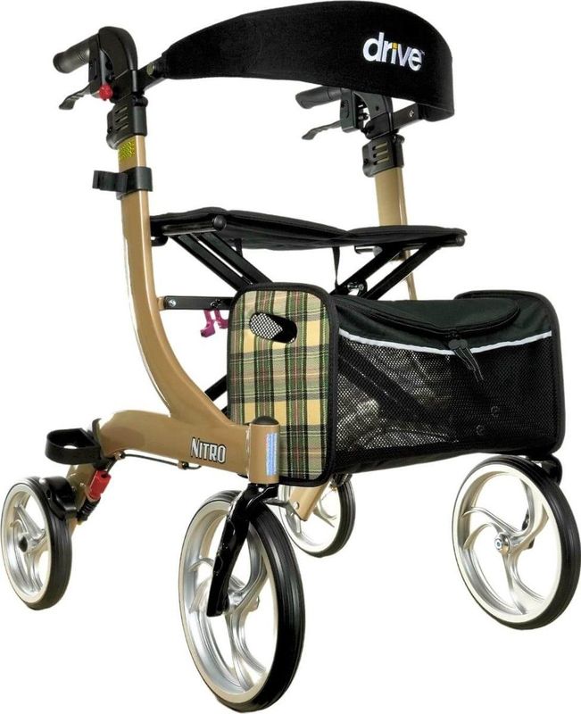 Nitro - Rollator - Zwart - Aluminium