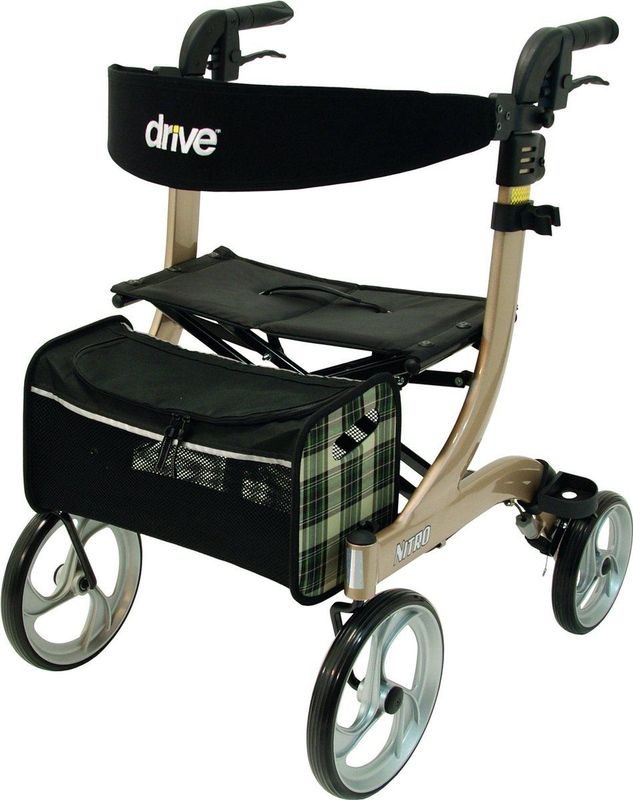 Drive - Nitro XS - Rollator - Lichtgewicht - Zwart - Ergonomisch