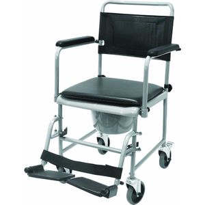 Merrot - TRS 130 - Toiletstoel - Verrijdbaar - Inclusief Toiletemmer 5 Liter