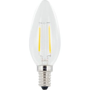 LED Kaarslamp - Filament - Warm Wit - 2W - E14 Fitting