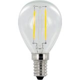 Tekalux - Lefa - Led-lamp - Transparant - Glas - E14 - 2700K Warm Wit Licht