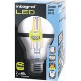 Integral  Lexar Led-lamp - E27 - 2700K Warm wit licht - 7 Watt - Dimbaar