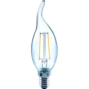 Integral LED - LED filament kaarslamp - 2 watt - 2700K extra warm wit - E14 - Flame tip
