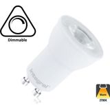 Enzo - LED MR11 GU10 3,6W - Dimbaar - 2700K - Aluminium/Plastic