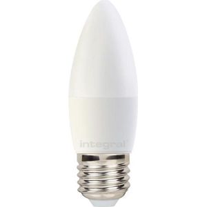 Kaarslamp - E27 - 6W - Integral WarmTone - Dimbaar - Opaal