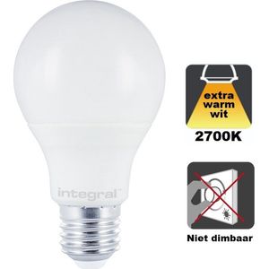 Integral LED lamp standaard mat E27 8.8W 806lm 2700K
