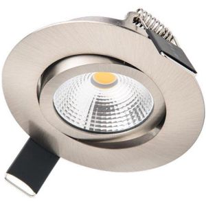 Integral LED - Ultra slim serie - kantelbare inbouw spot - 6,5 watt - 3000K - Dimbaar - RVS