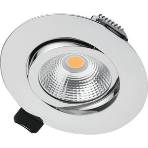 Integral LED - Ultra slim serie - kantelbare inbouwspot - 6,5 watt - 3000K - dimbaar - CHROOM
