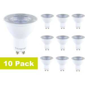Integral LED - GU10 LED spot - 3,6 watt - 6500K daglicht wit - 400 lumen - dimbaar 10 pack