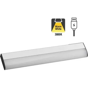 Brendz LED Kastverlichting met Bewegingssensor, USB-C Oplaadbare Led-Strip, 3 Kleurtemperaturen, Dimbare Kastverlichting, Magnetische Verlichting voor Kasten, Gangen, Slaapkamers, 2 x 40cm, Zilver