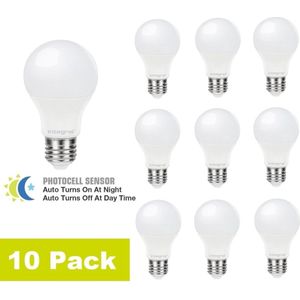 Classic Globe - LED Dag/Nacht Lamp - Warm Wit - E27 Fitting - 4.8W - 470 Lumen