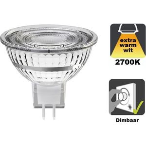 Spot - GU5.3 - 4.5W - Extra Warm Wit - 2700K - Dimbaar