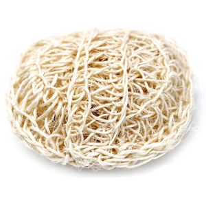 Sisal Spons & Scrub - Zacht Rond Exfoliërend Kussen - 11x3.5cm