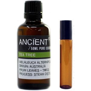 Tea Tree Etherische Olie - 50 ml - Roll on - Navulflesje - Melaleuca