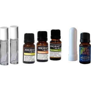 Desinfectie Set - Etherische Olie - 40 ml - Neusinhaler - Roll On - Puur Natuur