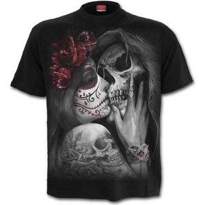 Spiral Heren Tshirt DEAD KISS Zwart