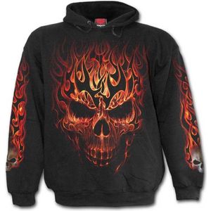 Spiral Kinder hoodie/trui -S- SKULL BLAST Zwart