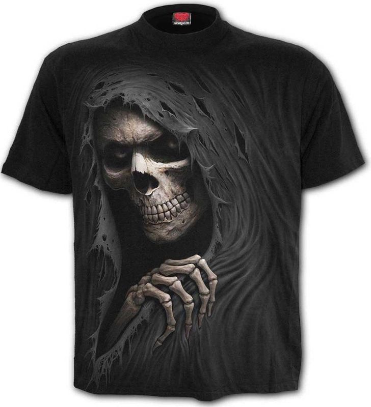 Spiral - Grim Reaper - T-shirt - Zwart - Katoen