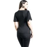 Spiral - Raven Heart - T-shirt - Zwart - 95% Viscose, 5% Elastaan