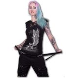 Spiral - Enslaved Angel - T-shirt - Zwart - 95% Viscose, 5% Elastaan